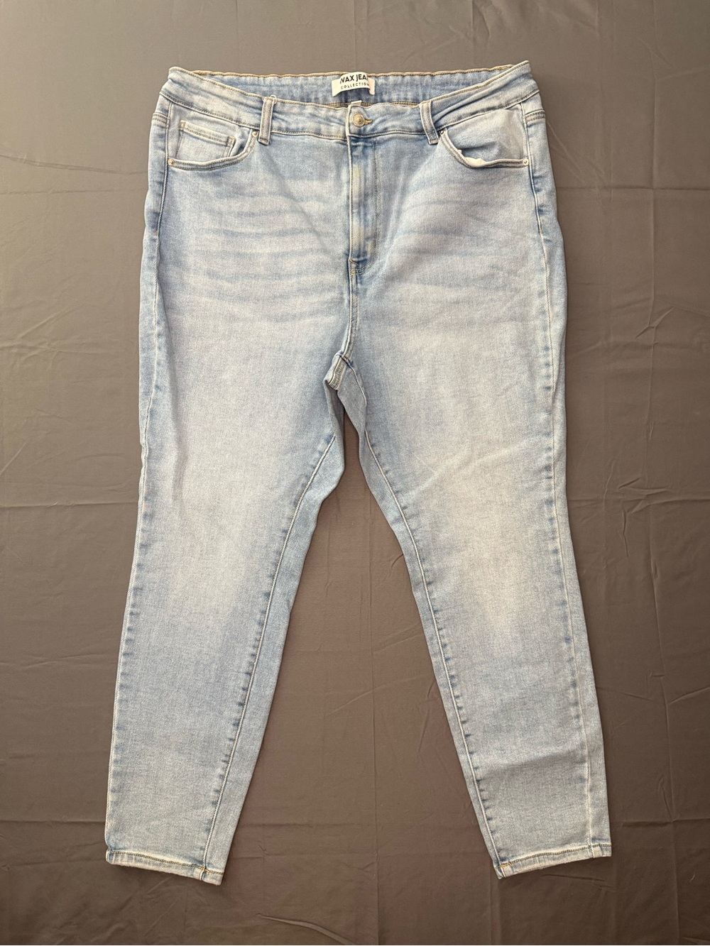 Wax Jean Collection Light Wash Skinny Jeans Mid High Rise